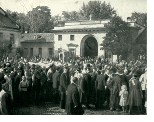 Похороны Блока на Смоленском кладбище в Петрограде. 10 августа 1921 г.