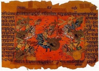 События, приведшие к братоубийственной битве на Курукшетре, и её ход изложены в величайшем эпосе мира «Махабхарате».