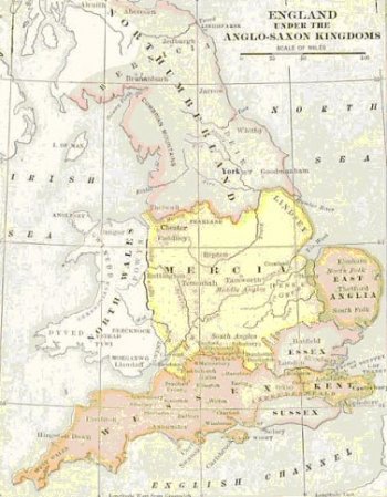 Англия англо-саксонских времён.