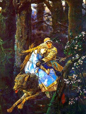 Иван-царевич на Сером волке.