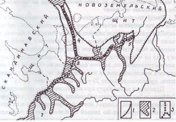 Предполагаемая локализация ригведского гидрографического комплекса по А.А. Сейбутису и Д.Д. Квасову
