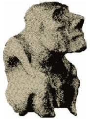 Эта, найденная в Аркаиме, статуэтка получила имя собственное «Человек, смотрящий в небо» и стала если не гербом, то символом аркаимцев.