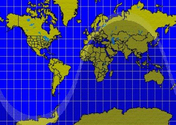 Карта Мира в проекции Меркатора.