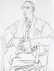 П. Пикассо. Портрет И. Стравинского. 1919. Б., карандаш. 62х48. Музей Пикассо. Париж