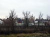 Вид на Вышенский Успенский монастырь с моста через реку Выша