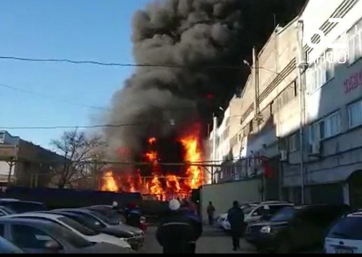 Пожар на бывшем заводе «Центролит»
