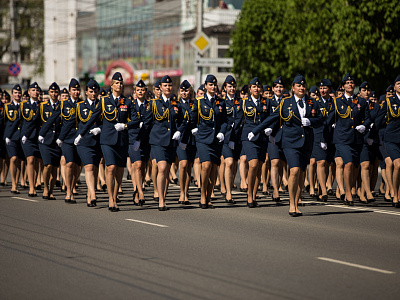 В рязанском Параде Победы впервые приняли участие женщины — офицеры