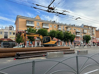 Фоторепортаж: в Рязани проводят капремонт на Первомайском проспекте