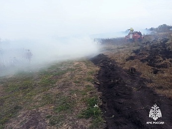 В Ряжском районе загорелся жилой дом в селе