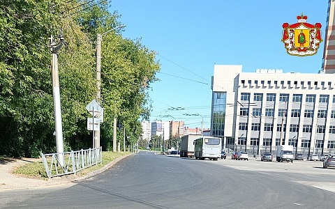 Работы на площади Попова и улице Садовой в Рязани завершены