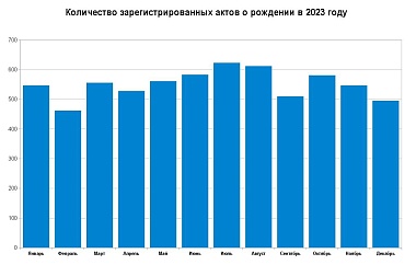В 2023 году рождаемость уменьшилась на 6% 