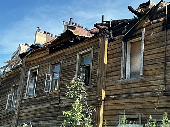 Дом Циолковского в Рязани: кадры после пожара