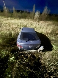 В Рязани столкнувшиеся на Южной окружной Toyota и Mazda улетели в кювет