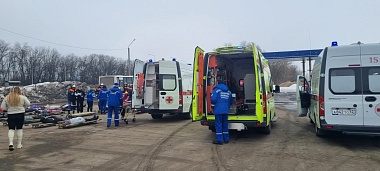 Минздрав Рязанской области опубликовал фото оказания помощи "жертвам" массового ДТП