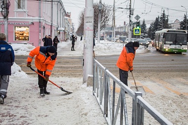 За сутки в Рязани вывезли более 5 тысяч кубометров снега
