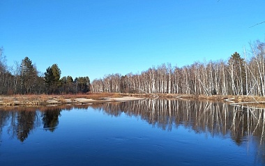 На реке Пра зафиксировали самый низкий уровень половодья за всю историю наблюдений
