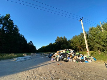 В рязанском Заборье образовалась огромная свалка