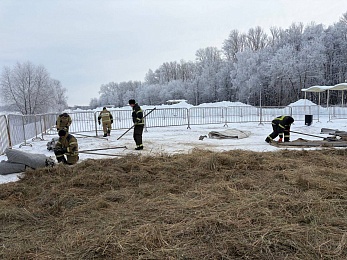 В Рязани подготовили купель к Крещенским купаниям