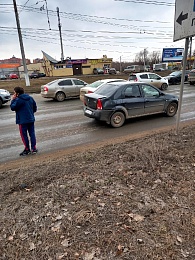 В Рязани водитель маршрутки №50 врезался в иномарку 