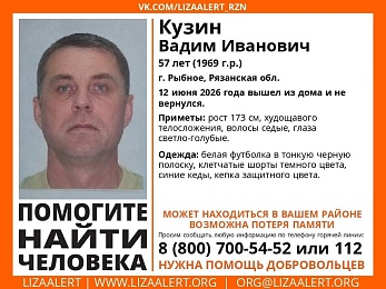 «ЛизаАлерт – Рязань» просит автомобилистов помочь в поисках рыбновца