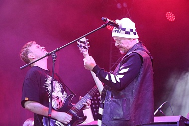 На Лыбедском бульваре в День города рязанцам спели Ольга Кормухина и Алексей Белов