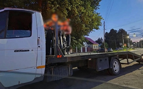 В Сынтуле задержали подростка на питбайке