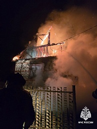 В Листвянке под Рязанью 11 человек за час потушили горящую дачу