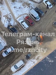 В Канищеве загорелась грузовая газель