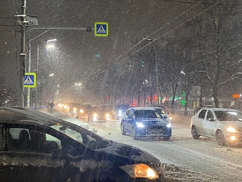 Утром 12 января пробки в Рязани оцениваются в 10 баллов