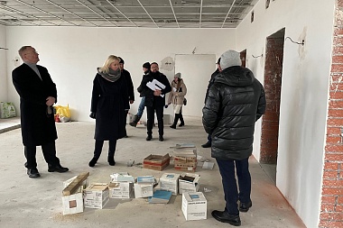 Депутат Рязоблдумы проконтролировал ход строительства детсада в Рыбном