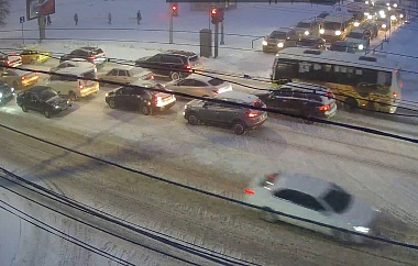 В Рязани образовались 10-балльные пробки из-за циклона «Ольга»