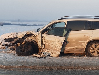 Три человека пострадали в массовой аварии в Рязанской области 24 января
