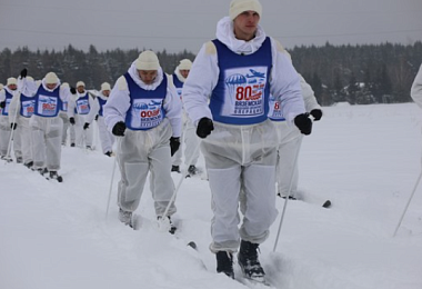 Рязанские курсанты-десантники продолжают 850-километровый лыжный поход в память о Вяземской операции