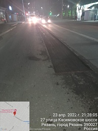 В Рязани за неделю горячим асфальтом отремонтировали 350 квадратных метров дорог 