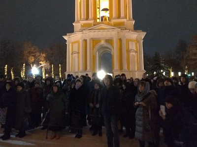 Православные рязанцы встретили Новый год в кремле 