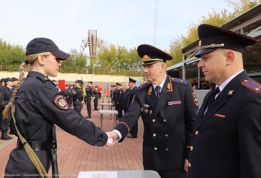 В Рязани присягу приняли 85 первокурсников Рязанского филиала Московского университета МВД