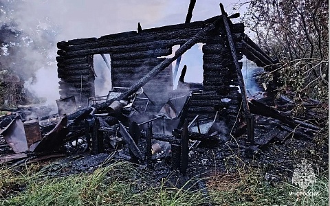 В Клепиковском районе сгорел жилой дом