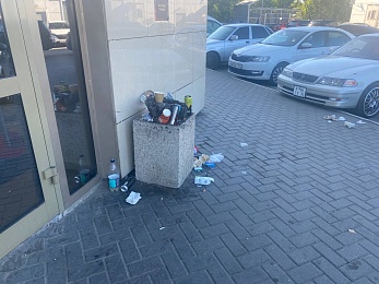 Рязанцы пожаловались на невывоз мусора на Солотчинском шоссе 