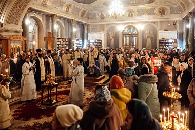 Павел Малков поучаствовал в рождественском богослужении в Рязанской области