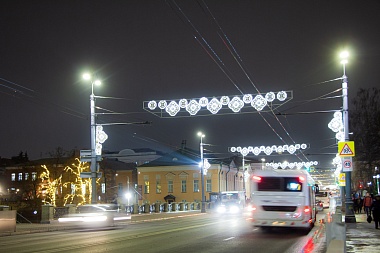 В Рязани включают праздничную иллюминацию