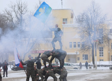 Рязанские курсанты-десантники продолжают 850-километровый лыжный поход в память о Вяземской операции