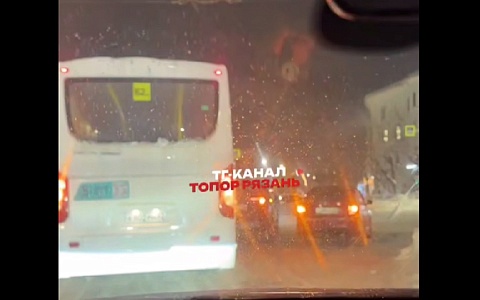 В центре Рязани произошла массовая авария