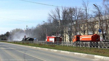 В Рязани провели ещё одну аэрозольную дезинфекцию - 62ИНФО В Рязани провели ещё одну аэрозольную дезинфекцию