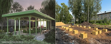 В Кораблине начала благоустраивать Центральный парк по проекту-победителю