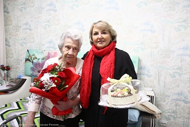 В Рязани отпраздновала вековой юбилей ветеран ВОВ Бася Митрофанова