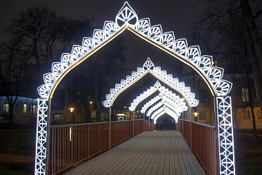 В Рязани включают праздничную иллюминацию