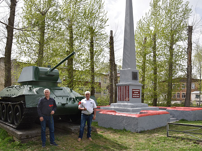 В Сасовском районе появился памятник танку Т-34