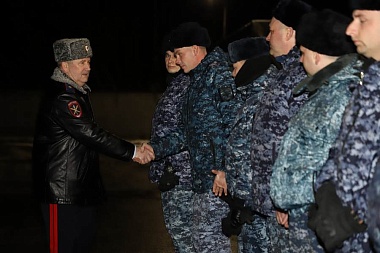 В Рязани встретили сотрудников полиции из командировки на Северный Кавказ