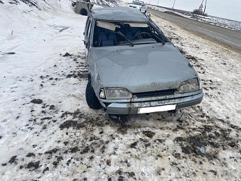 При опрокидывании ВАЗ-2114 в Милославском районе пострадала 49-летняя женщина 