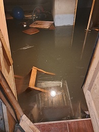 В Дягилеве затопило частный сектор